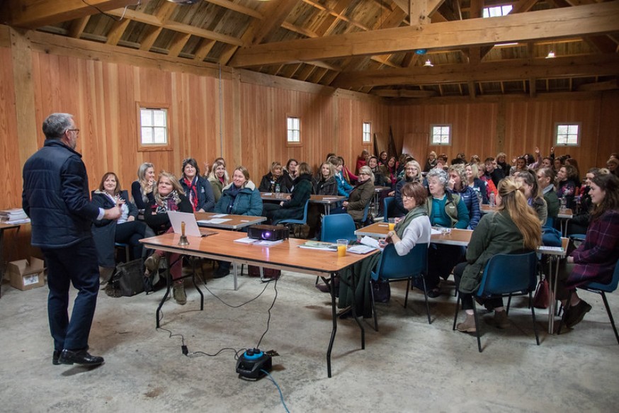 Image showing women in agriculture attending a group work shop.