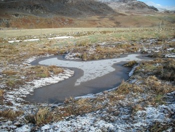 Wader scrape – Credit: RSPB